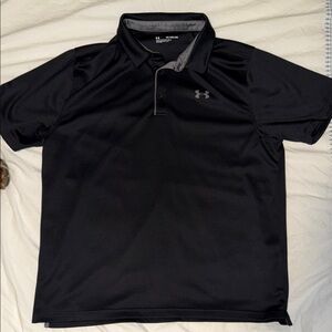 Under Armour Men's Black Polo Shirt Size XXL
